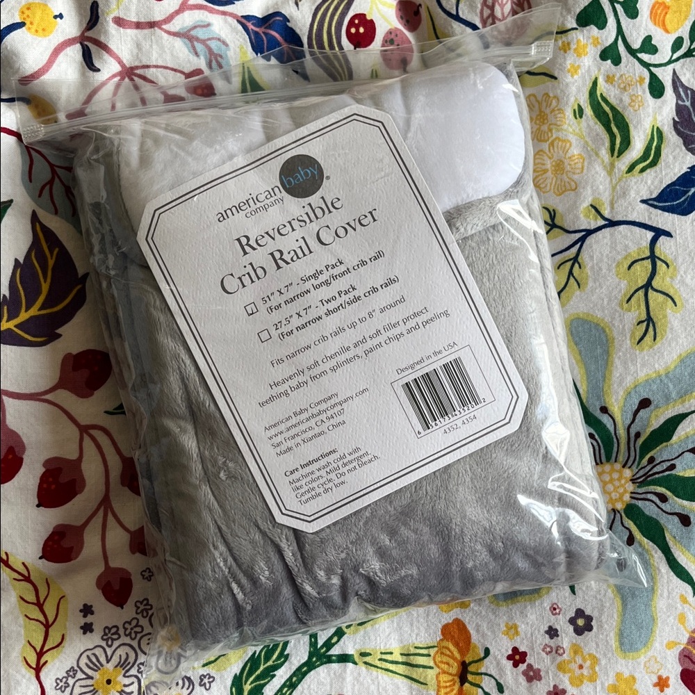 Chenille Crib Rail Cover